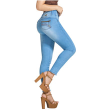Load image into Gallery viewer, DRAXY 1317 Colombian Skinny Wide Waistband Denim Butt lifter Jeans