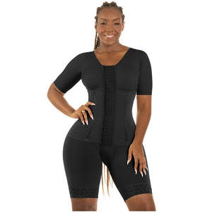 Bling Shapers 938BF | Colombian Compression Garment for Women | Post Surgery Use | With Sleeves and Built-in Bra - My Fajas Colombianas