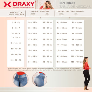 DRAXY 1443 Butt Lifting Mid Rise Skinny Jeans for Women - My Fajas Colombianas