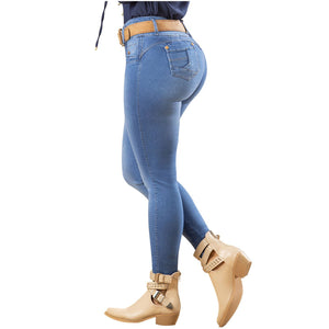 DRAXY 1444 Colombian Butt Lifting Classic Skinny Jeans - My Fajas Colombianas
