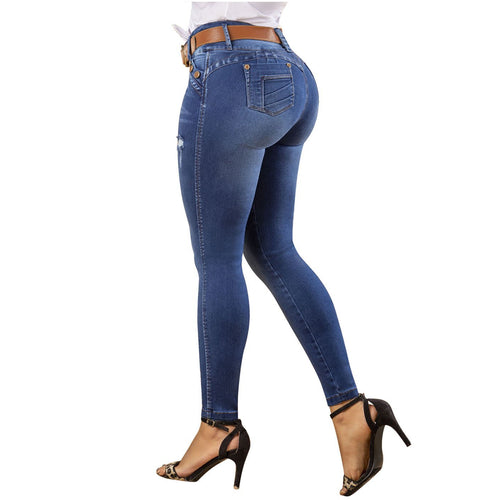 DRAXY 1445 Colombian Butt Lifting Skinny Jeans for Women - My Fajas Colombianas