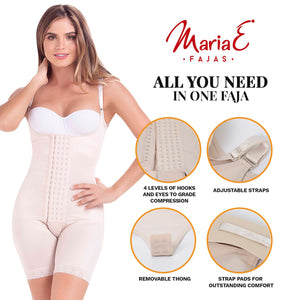 Fajas MariaE 9182 | Postpartum Women's Shapewear with Shoulder Pads | Daily and Postsurgical Use | Powernet