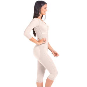 Fajas MariaE 9562 | Post Surgery Full Body Shapewear with Sleeves