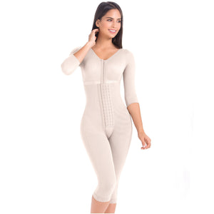 Fajas MariaE 9562 | Post Surgery Full Body Shapewear with Sleeves 