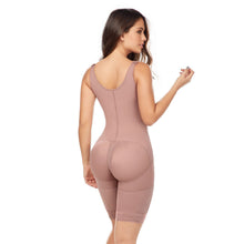 Load image into Gallery viewer, Fajas MariaE FQ111 | Liposuction Postsurgical Knee Length Lipo Body Shaper for Women | Open Bust with Front Closure