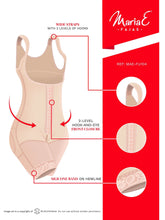 Load image into Gallery viewer, Fajas MariaE FU104 | Postsurgical Body Shaper for Daily Use | Open Bust &amp; Mid-thigh