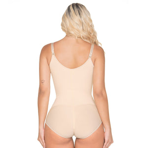 Fajas MariaE FU122 Postpartum, Daily Use Fajas Colombianas | Tummy Tuck, Breast Augmentation, Stage 1 | Panty Bodysuit Shaper for Women | With Bra and Zipper Front Closure