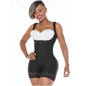 Fajas Salome 0217 Mid Thigh Firm Compression Full Body Shaper
