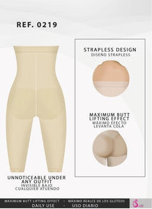 Fajas Salome 0219 Hight Waist Compression Shorts for Women Everyday Shapewear Fajas Salome 