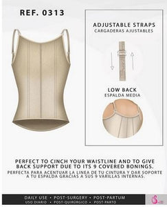 Fajas Salome 0313 Waist Cincher Trainer Shaper Vest for Women Everyday Shapewear Fajas Salome 
