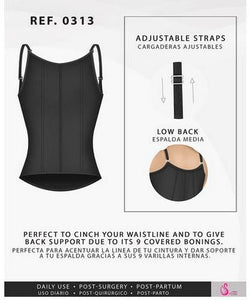 Fajas Salome 0313 Waist Cincher Trainer Shaper Vest for Women Everyday Shapewear Fajas Salome 