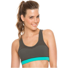 Load image into Gallery viewer, Flexmee 902101 Vitality Racerback Gym Sports Bras for Women Activewear Flexmee S Gray-Mint 