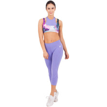 Load image into Gallery viewer, FLEXMEE 944069 Fractals Sublimated Mid Rise Capri Leggings