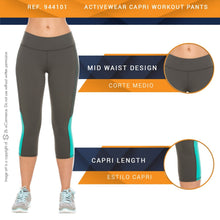 Load image into Gallery viewer, Flexmee 944101 Mid Rise Capri Leggings for Women