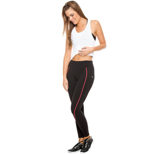 Flexmee 946011 Mid Rise Tummy Control Gym Leggings for Women | Supplex
