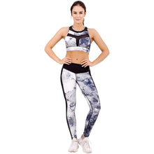 Load image into Gallery viewer, FLEXMEE 946071 Marble Sublimated Mid Rise Leggings With Pockets | Microfiber