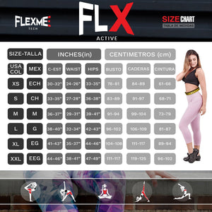 FLX Activewear 944066 Active Tummy Control Capri for Women | Lycra