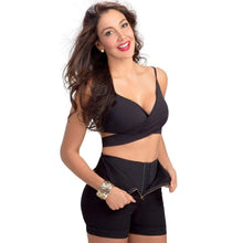 Load image into Gallery viewer, Lowla 238289 Colombian Butt Lifter High-waisted Shorts with Inner Girdle Denim Lowla 1 US/6 CO Black 