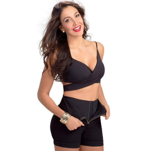 Lowla 238289 Colombian Butt Lifter High-waisted Shorts with Inner Girdle Denim Lowla 1 US/6 CO Black 
