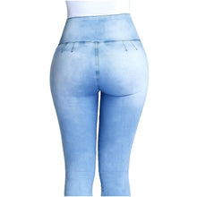 Load image into Gallery viewer, LOWLA 239257 Colombian Butt Lifter Capri Skinny Jeans with Inner Girdle Denim Lowla 