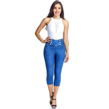 Load image into Gallery viewer, LOWLA 239257 Colombian Butt Lifter Capri Skinny Jeans with Inner Girdle Denim Lowla 