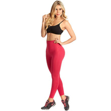 Load image into Gallery viewer, LT.Rose 21840 Colombian High Waist Tummy Control Leggings Activewear Laty Rose S Fuchsia 