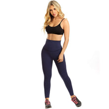 Load image into Gallery viewer, LT.Rose 21840 Colombian High Waist Tummy Control Leggings Activewear Laty Rose S Royal Blue 