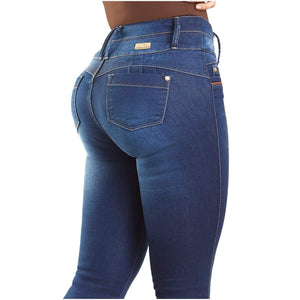 High Rise Butt Lift Skinny Colombian Jeans Colombianos with Removable–  Fajas Colombianas Shop