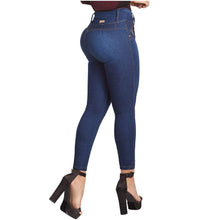 Load image into Gallery viewer, LT.Rose IS3004 Butt Lifting Skinny Jeans Wide Waistband Denim Laty Rose 