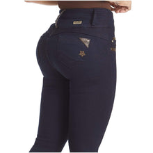 Load image into Gallery viewer, LT.Rose IS3B02 Colombian Butt Lifter Skinny Jeans Denim Laty Rose 1 Dark Blue 